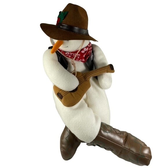 Cowboy Plush with Saddle Weighted to Sit on Mantel Western Decoration u 16 in u - Picture 2 of 16